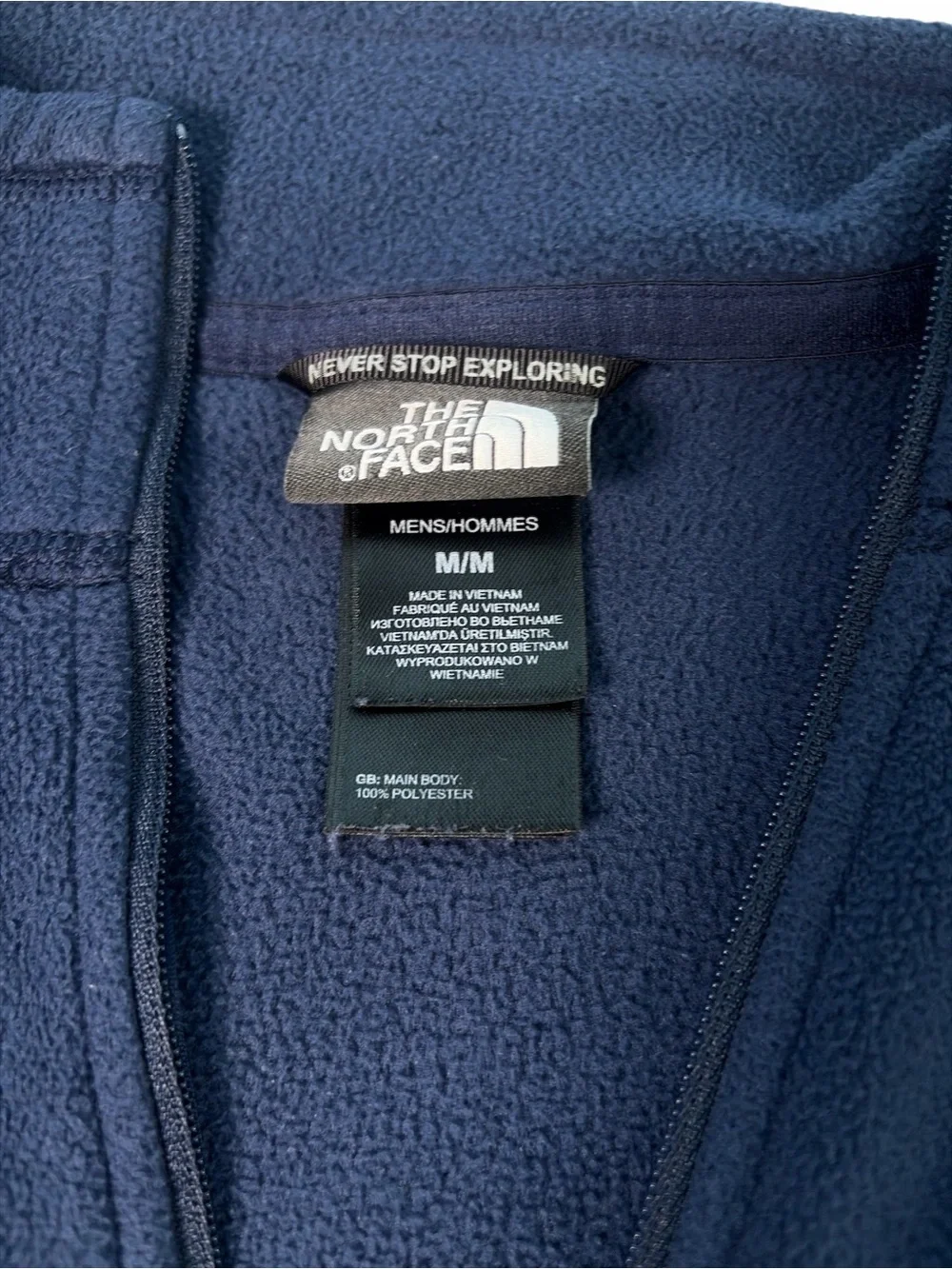 The North Face Men’s Set 2- Sweater Jacket Sz M Polyester Black & Blue